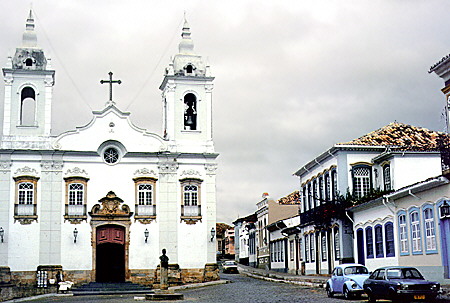 Church built for slaves in São João del Rei. Brazil.