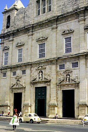 Cathedral in Salvador. Brazil.