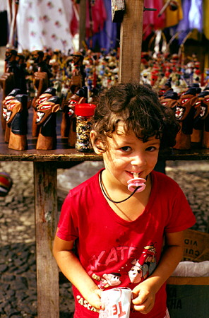 Portrait of a child in Salvador. Brazil.