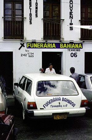 Funeral parlor in Salvador. Brazil.