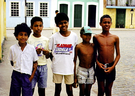 Young boys in the streets of Cachoeira. Brazil.