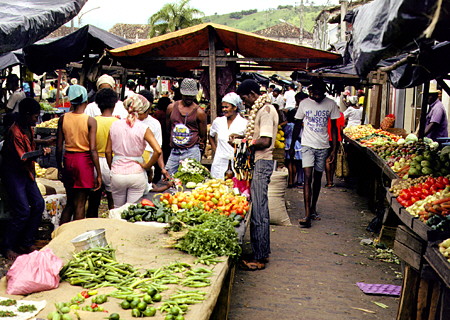 The vegetable market in Cachoeira. Brazil.