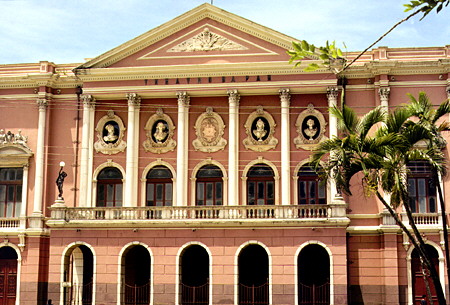 Teatro de Paz opera house built in 1874, Belém. Brazil.