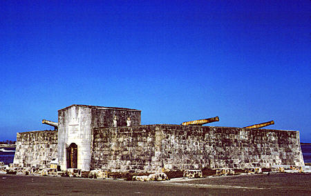 Fort Montagu (1742) was built by Captain Peter Henry Bruce. Nassau, The Bahamas.