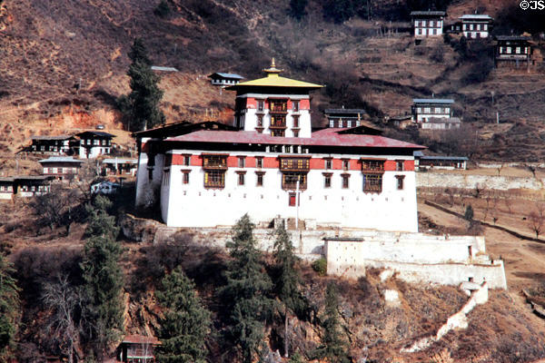 Rinpung Dzong Buddhist temple in Paro. Bhutan.