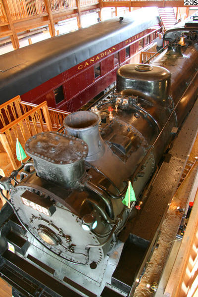 Interior overview of Revelstoke Railway Museum. Revelstoke, BC.