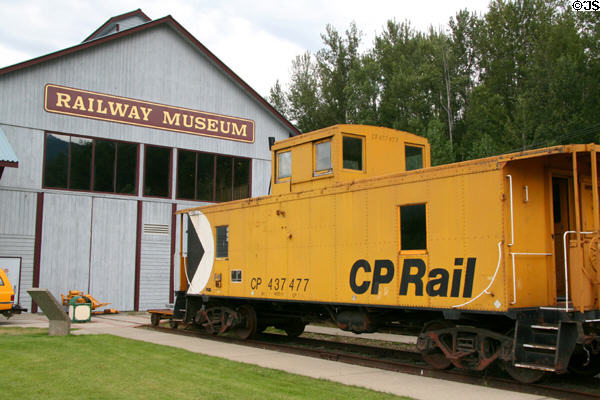 CP Rail caboose at Revelstoke Railway Museum. Revelstoke, BC.