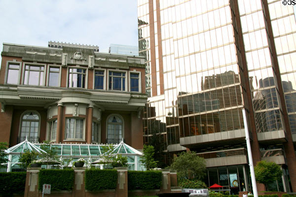 Heritage mansion (Cordova & Hornby) & AXA Place. Vancouver, BC.