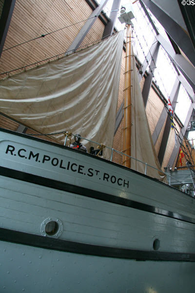 RCMP St. Roch, first ship to cross Northwest Passage from Pacific to Atlantic (1942) at Vancouver Maritime Museum. Vancouver, BC.