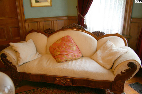Sofa in Roedde House Museum. Vancouver, BC.