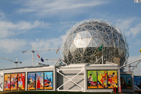 Telus World of Science facade & dome. Vancouver, BC.