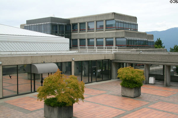 Transportation Centre entrance (1965) at Simon Fraser University. Vancouver, BC. Architect: Erickson Massey.
