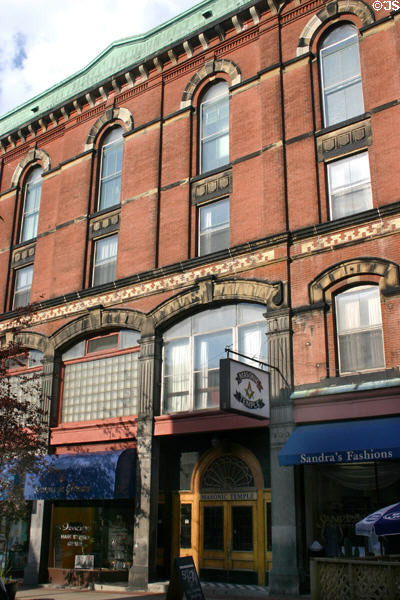 Masonic Temple (post 1877) (92 Germaine St.). Saint John, NB.