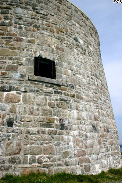 Stonework of Carleton Martello Tower. Saint John, NB.