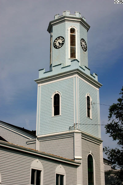 St George's church (1821) with octagonal clock tower (1890). Saint John, NB.