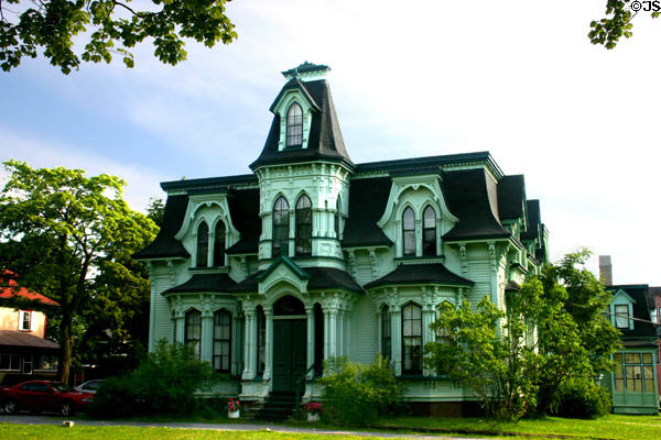 Earl House (c1870) (266 Lancaster Ave.). Saint John, NB. Style: Second Empire & Gothic.