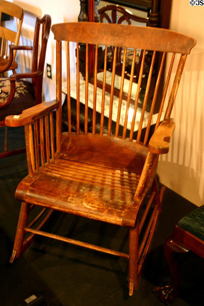 Canadian rocking chair (c1890) by James B. Seely at New Brunswick Museum. Saint John, NB.