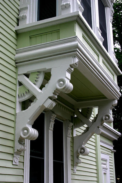 Woodworked detail of 811 George St. Fredericton, NB.