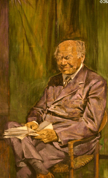 Portrait of Lord Beaverbrook (1951) by Graham Vivian Sutherland at Beaverbrook Art Gallery. Fredericton, NB.