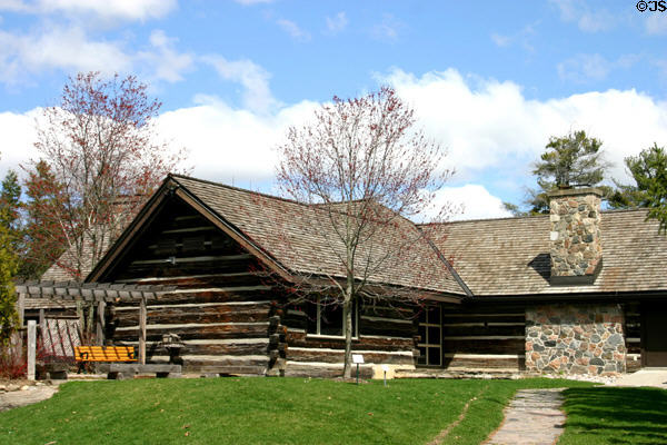 Log wing at McMichael Gallery. Kleinburg, ON.