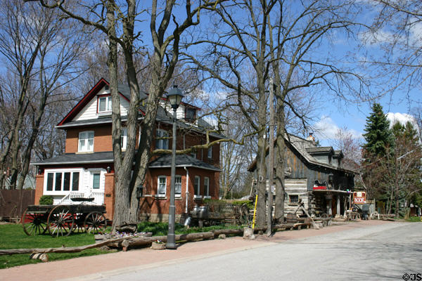 Village streetscape. Kleinburg, ON.