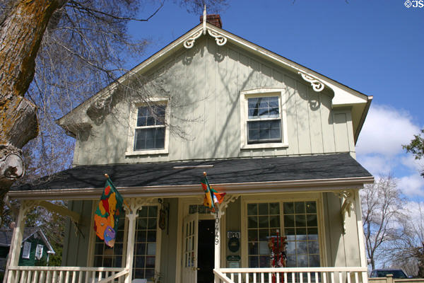 Typical shop in neo-Gothic house with board & batten walls. Kleinburg, ON.