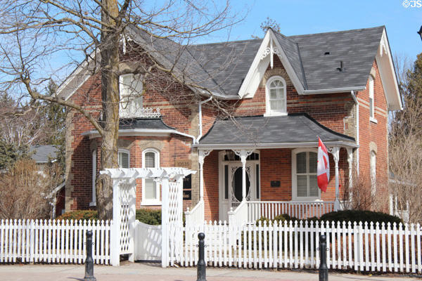 Thomas White House (c1880) in brick neo-Gothic style. Kleinburg, ON.