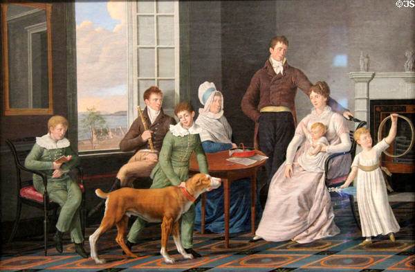 Woolsey Family painting (1809) by William Berczy at National Gallery of Canada. Ottawa, ON.