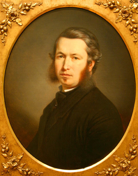 Théophile Hamel self-portrait (c1857) at National Gallery of Canada. Ottawa, ON.