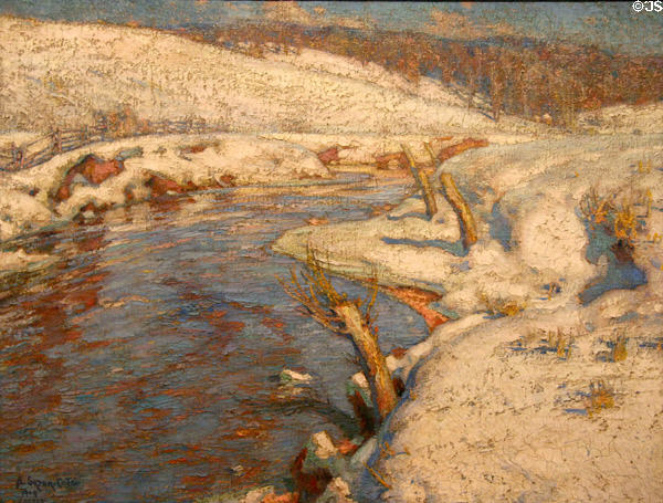 Winter Landscape (1909) by Marc-Aurèle de Foy Suzor-Coté at National Gallery of Canada. Ottawa, ON.