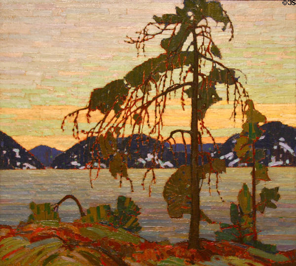 The Jack Pine (1916-7) by Tom Thomson at National Gallery of Canada. Ottawa, ON.