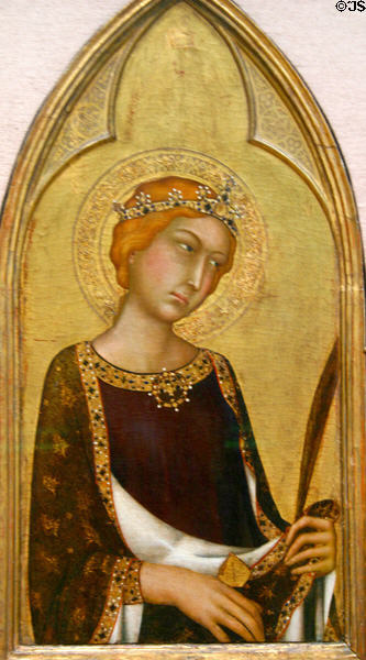 St. Catherine of Alexandria (c1320-5) by Simone Martini at National Gallery of Canada. Ottawa, ON.