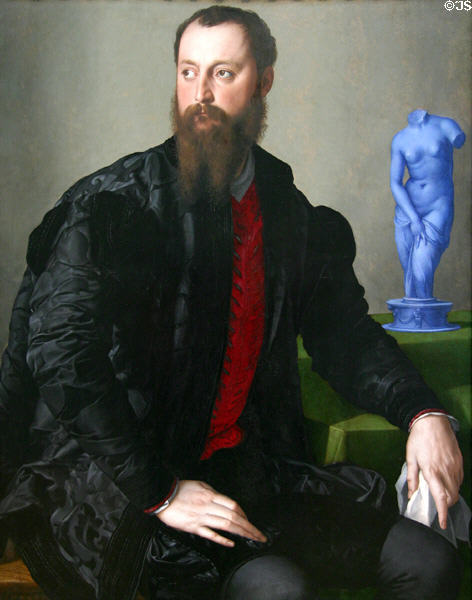Portrait of Pierantonio Bandini (1550-5) by Bronzino at National Gallery of Canada. Ottawa, ON.