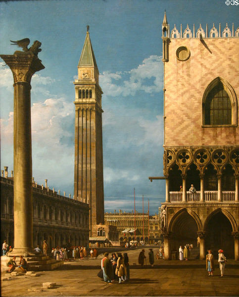 Piazzetta, Venice (c1743) by Bernardo Bellotto at National Gallery of Canada. Ottawa, ON.