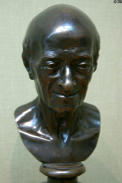 Bust of Voltaire (1778) by Jean-Antoine Houdon at National Gallery of Canada. Ottawa, ON.