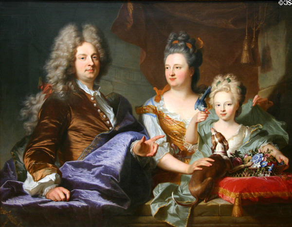 Jean Le Juge & family (1699) by Hyacinthe Rigaud at National Gallery of Canada. Ottawa, ON.