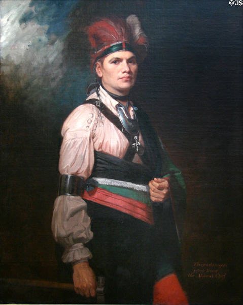 Thayendanegea (Joseph Brant) (1776) by George Romney at National Gallery of Canada. Ottawa, ON.