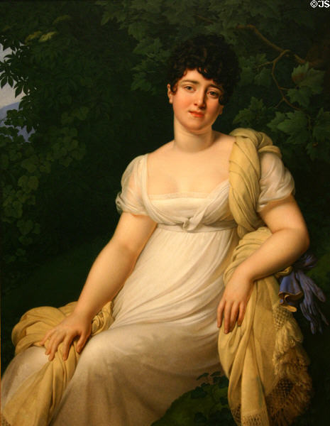 Mme. Erneste Bioche de Misery (1807) by Anne-Louis Girodet de Roucy Trioson at National Gallery of Canada. Ottawa, ON.