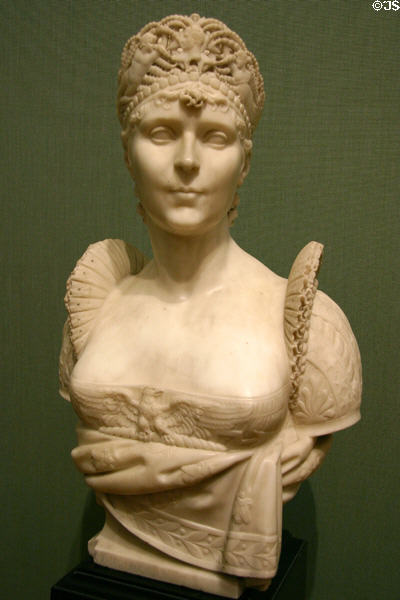 Marble bust of Empress Josephine (1805) by Joseph Chinard at National Gallery of Canada. Ottawa, ON.