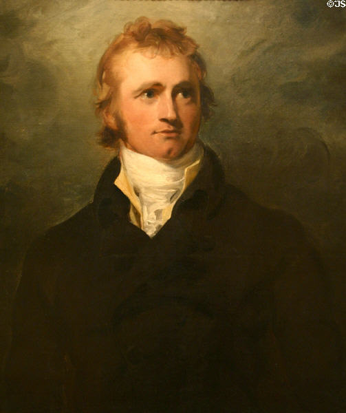 Sir Alexander Mackenzie explorer (c1800) by Thomas Lawrence at National Gallery of Canada. Ottawa, ON.