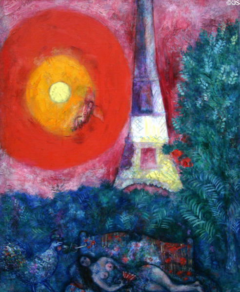 Eiffel Tower (1934) by Marc Chagall at National Gallery of Canada. Ottawa, ON.