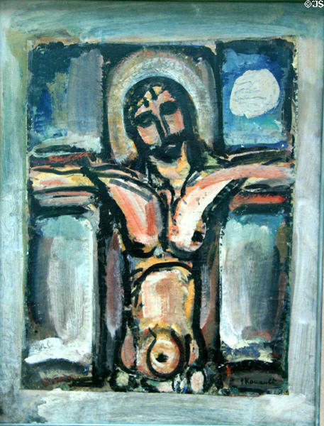 Christ on the Cross (c1939) by Georges Rouault at National Gallery of Canada. Ottawa, ON.