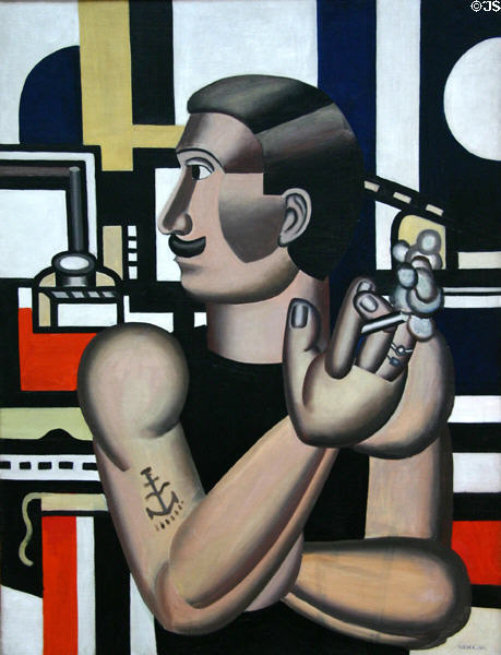 The Mechanic (1920) by Fernand Léger at National Gallery of Canada. Ottawa, ON.