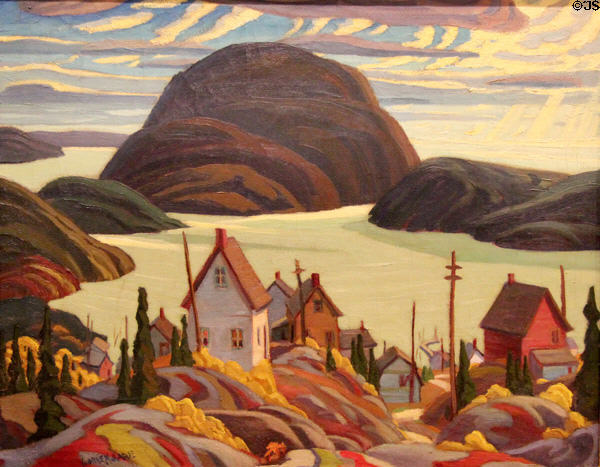 Rossport, Lake Superior painting (c1929) by Yvonne McKague Housser of Toronto at National Gallery of Canada. Ottawa, ON.