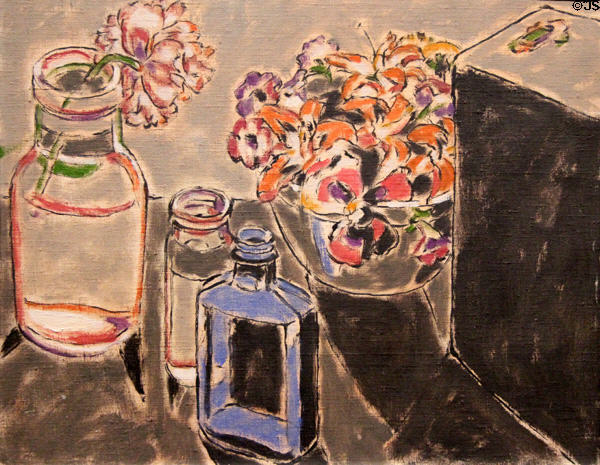 Blue Bottle painting (1931) by David B. Milne of Ontario at National Gallery of Canada. Ottawa, ON.