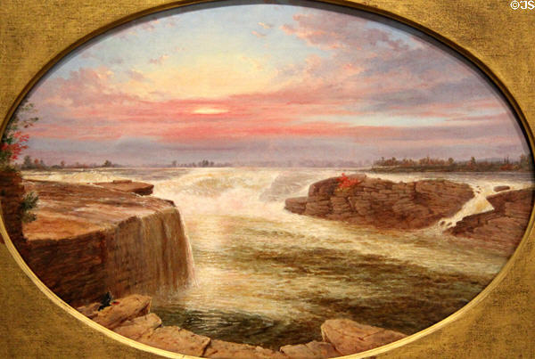 Chaudière painting (1858) by Cornelius Krieghoff at National Gallery of Canada. Ottawa, ON.