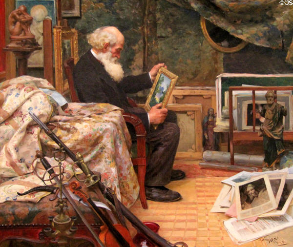 Art Lover painting (1899) by Marc-Aurèle de Foy Suzor-Coté at National Gallery of Canada. Ottawa, ON.