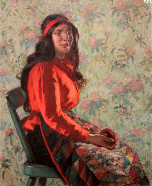 Onontaha portrait (1915) by Marc-Aurèle de Foy Suzor-Coté at National Gallery of Canada. Ottawa, ON.