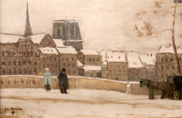 Notre-Dame, Paris painting (1901-2) by James Wilson Morrice at National Gallery of Canada. Ottawa, ON.