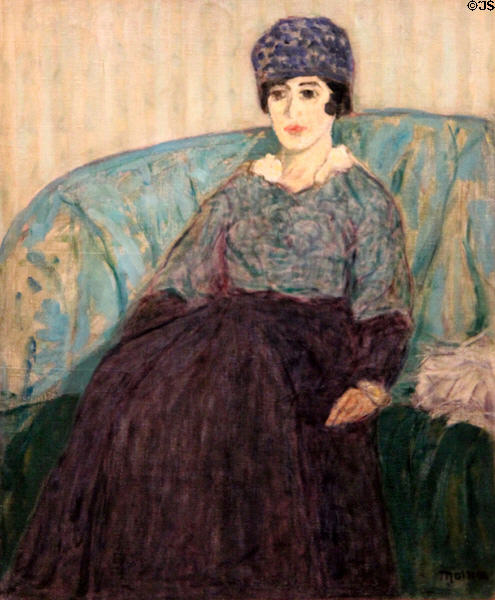 Banche Baume portrait (1911-2) by James Wilson Morrice at National Gallery of Canada. Ottawa, ON.